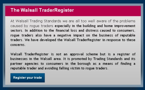 Walsall TraderRegister